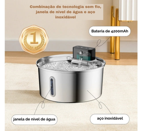 Bebedouro Inteligente para Pets sem fio - Base Orgânica