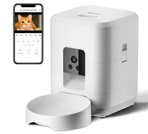 Comedouro Automático Inteligente para Pets Com Câmera Wi-fi com Controle por App – 2L